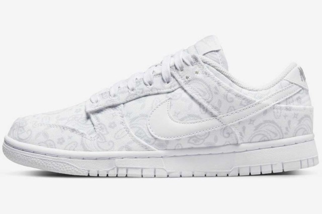 Nike WMNS Dunk Low ESS White Paisley ナイキ ウィメンズ ダンク ロー ESS ホワイト ペイズリー【中古】新古品