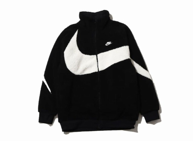 Nike VM SWOOSH FULLZIP JACKET Black Sail ナイキ メンズ スポーツウェア スウッシュ フルジップ リバーシブル ジャケット ブラック セ