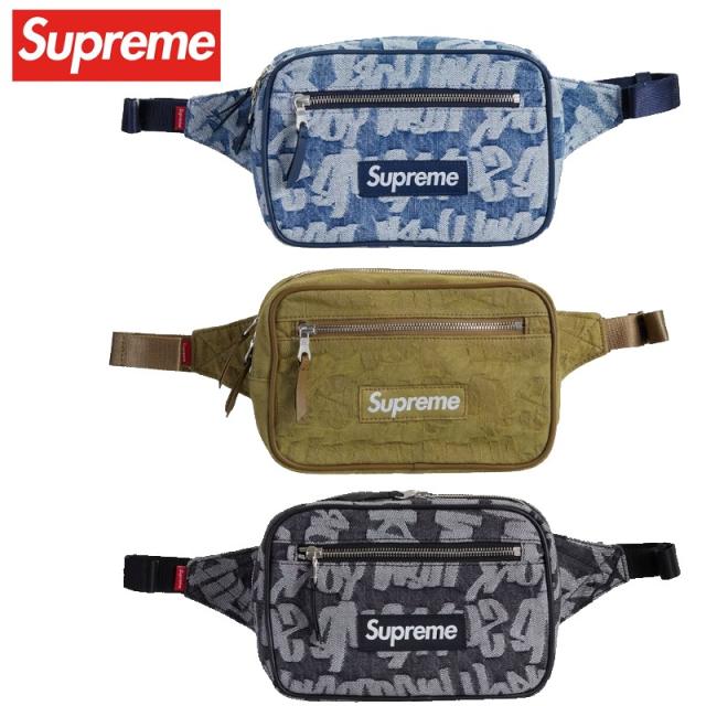 Supreme Fat Tip Jacquard Denim WaistBag（Supreme Fat Tip