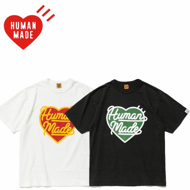 HUMAN MADE HEART T-SHIRT ヒューマン メイド ハート Tシャツ ホワイト ブラック　S M L XL XXL【中古】新古品