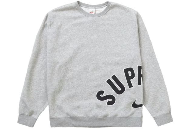 Supreme / Nike Arc Crewneck  Heather Grey シュプリーム ナイキ アーク クルーネック  ヘザー スウェット グレー  S M L XL【中古】新古品の通販は