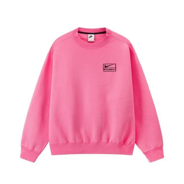 Stussy × Nike NRG Washed Fleece Crew Pink ステューシー × ナイキ  