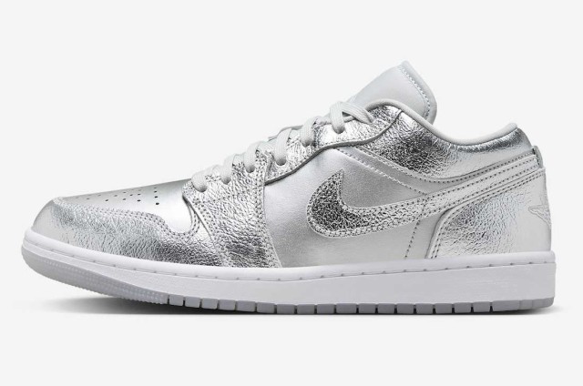 Nike WMNS Air Jordan 1 Low SE Metallic Silver ナイキ ウィメンズ エアジョーダン1 ロー SE メタリックシルバー FN5030-001【中古】