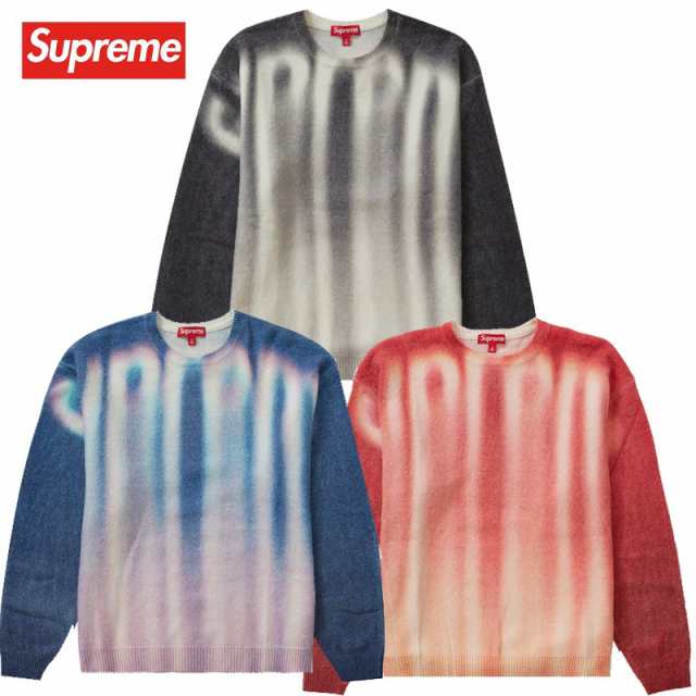 23FW Supreme Blurred Logo Sweater シュプリーム ブラード ロゴ セーター ニット