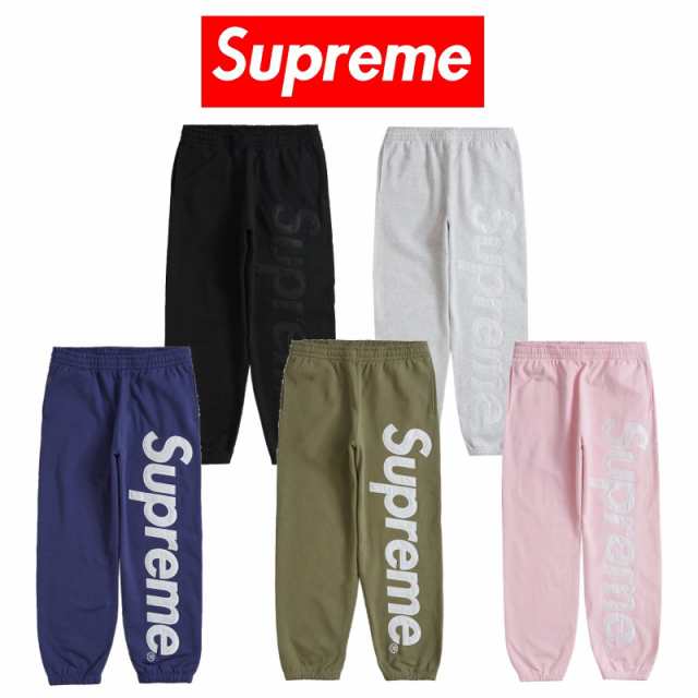 23FWSupreme Satin Applique Sweatpant シュプリーム サテン アップリケ スウェットパンツ