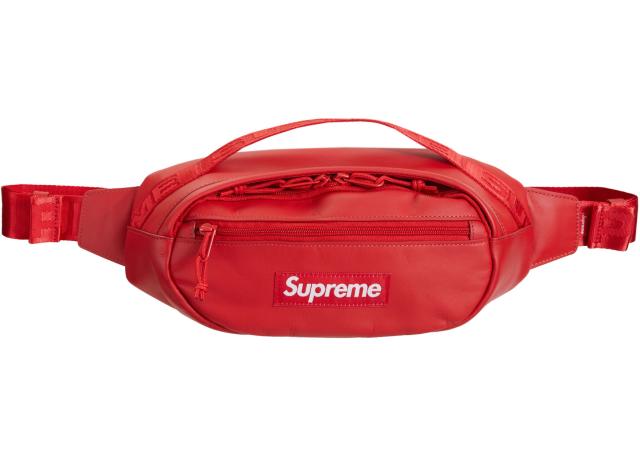 supreme Leather Waist Bag