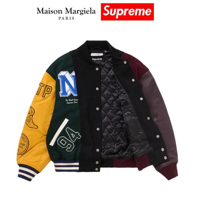 24SS Supreme MM6 Maison Margiela Split Varsity Jacket Multicolor シュプリーム MM6 メゾン マルジェラ スプリット バーシティ ジャケット マルチカラー 【中古】新古品の通販は