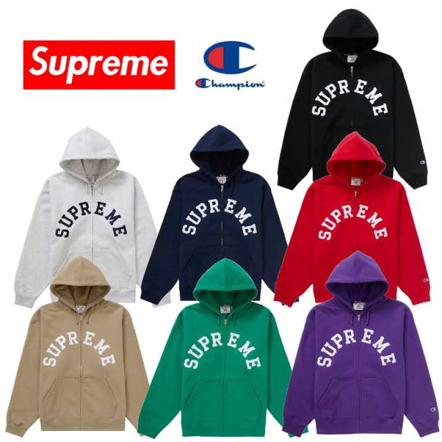 24SS Supreme Champion Zip Up Hooded Sweatshirt シュプリーム チャンピオン ジップ アップ フーデッド スウェットシャツ 【中古】新古