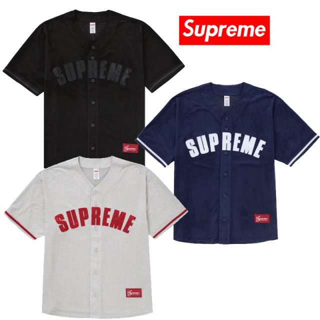 Supreme Ulasuede Mesh Baseball Jersey シュプリーム ウルトラスウェード メッシュ ベースボール ジャージー【中古】新古品