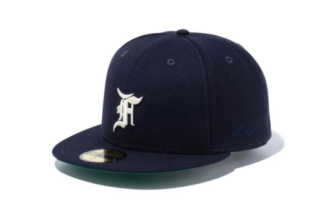 NEW ERA FEAR OF GOD ESSENTIALS 59FIFTY F LOGO Under Visor Navy 