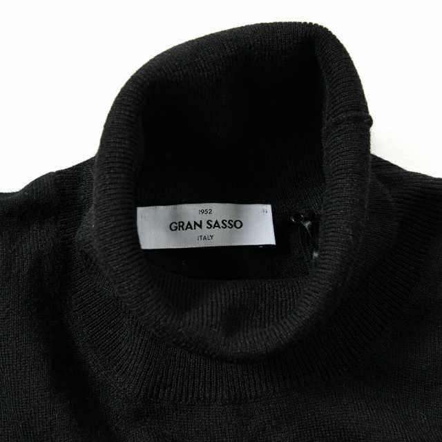 【ポイント20倍】【ポイント20倍】グランサッソ GRAN SASSO ニット セーター タートルネック 秋冬 メンズ カシミヤ 100% ブラック イタリ