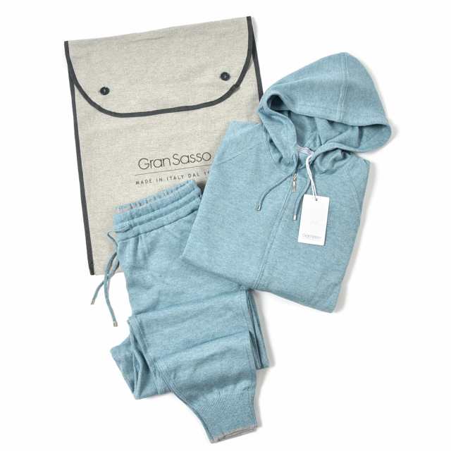 グランサッソ GRAN SASSO CASHMERE COTONE セットアップ ニットパーカー フーディー スウェット ニットパンツ 春夏 メンズ  カシミヤ コッの通販はau PAY マーケット - GUARDAROBA MILANO au PAY マーケット店