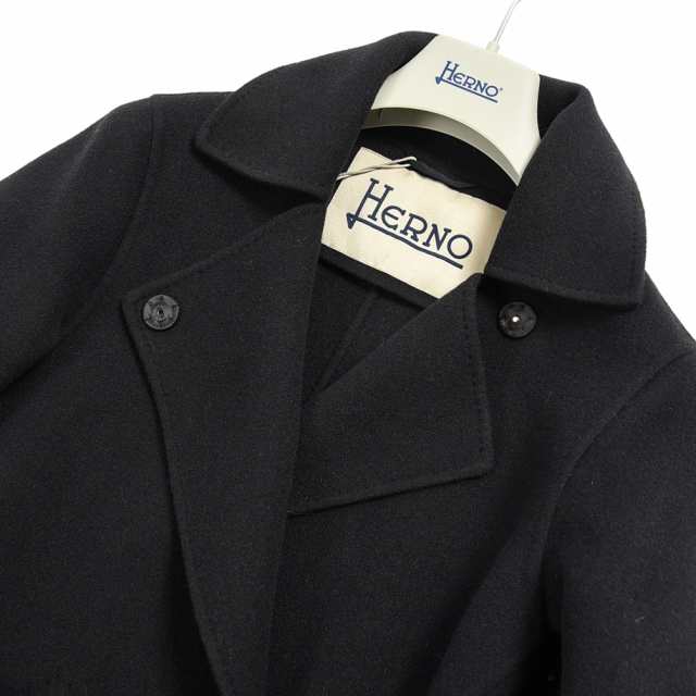 HERNO ヘルノ ベルテッド トレンチ コート ロング丈 ダブルブレスト