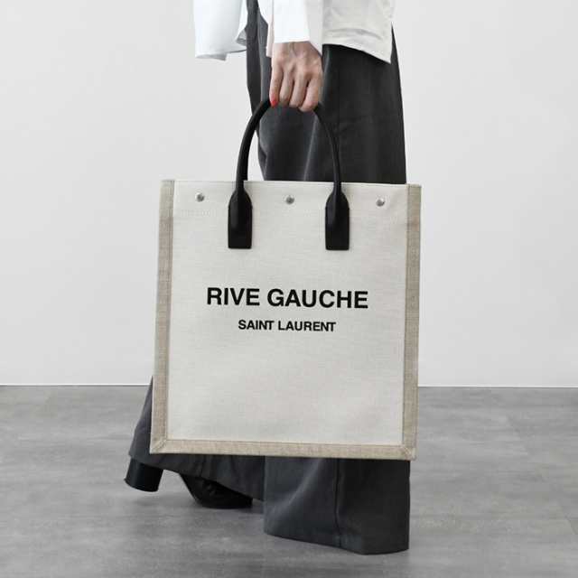 SAINT LAURENT サンローラン トートバッグ RIVE GAUCHE 632539 FAABR A4収納可能 リヴゴーシュ ユニセックス  レザー キャンバス 新作 ベ｜au PAY マーケット