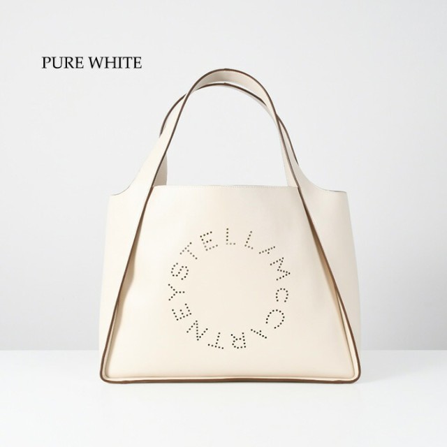 STELLA MCCARTNEY ステラマッカートニー ステラロゴ トートバッグ A4収納 502793W8542 ホワイト グリーン バッグ  ハンドバッグ おすすめ｜au PAY マーケット