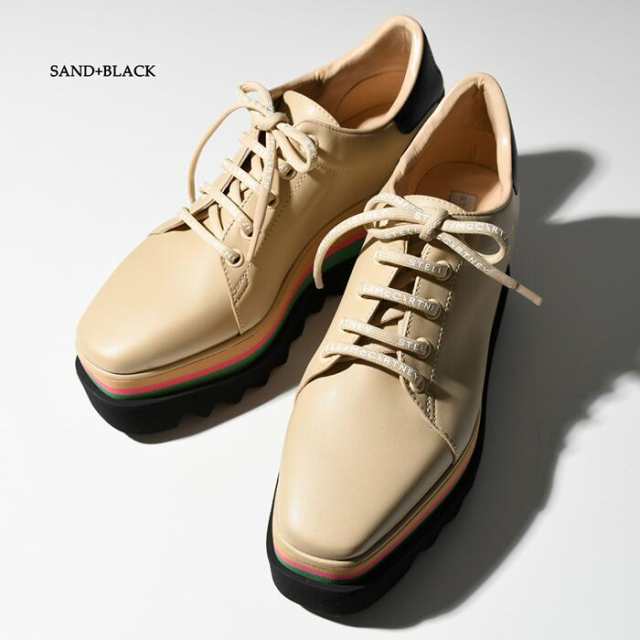 STELLA MCCARTNEY ステラ マッカートニー スニーク エリス スニーカー 810078 E00085 プラットフォーム シューズ  レディース SAND BLACK ｜au PAY マーケット