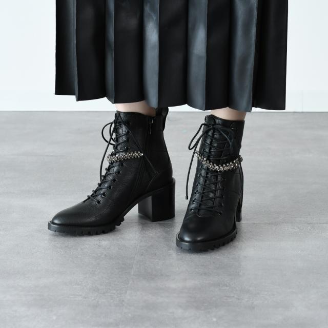 JIMMY CHOO ジミーチュウ ブーツ シューズ Cruz 65 レースアップ