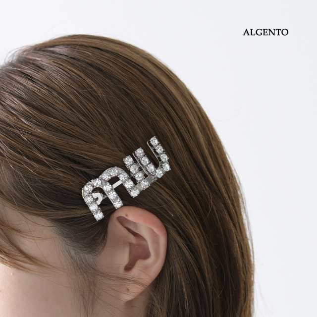 MIU MIU ミュウミュウ クリスタル ヘアクリップ 5JF0822DNC レディース シルバー バレッタ ヘアアクセサリー ギフト  おすすめの通販はau PAY マーケット - セレクトショップＦＥＬＩＣＥ | au PAY マーケット－通販サイト