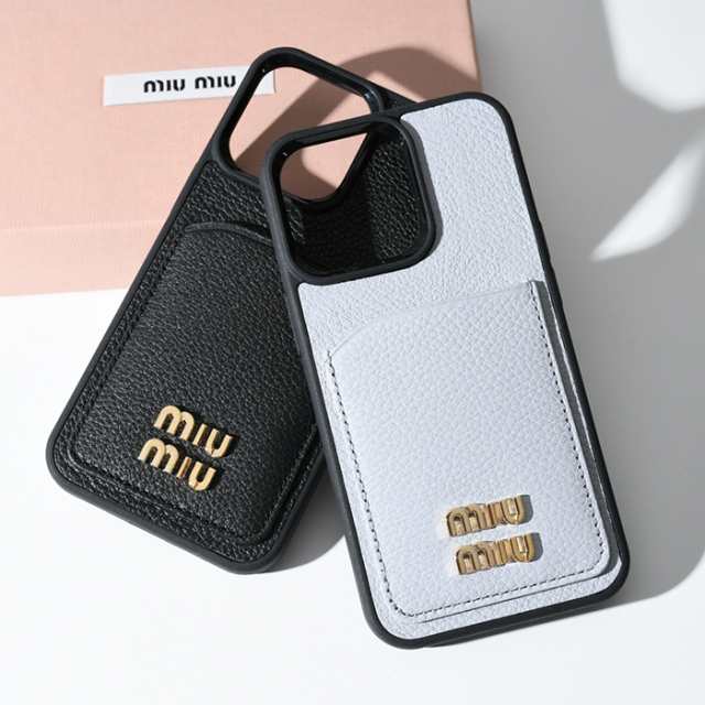 MIU MIU ミュウミュウ iPhoneケース スマホケース レザー iPhone13 Pro カバー 5ZH149 2DT7 レディース 人気  おすすめ ｜au PAY マーケット