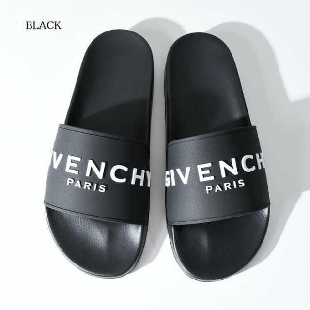 GIVENCHY ジバンシィ ロゴ シャワーサンダル BLACK ブラック フラット