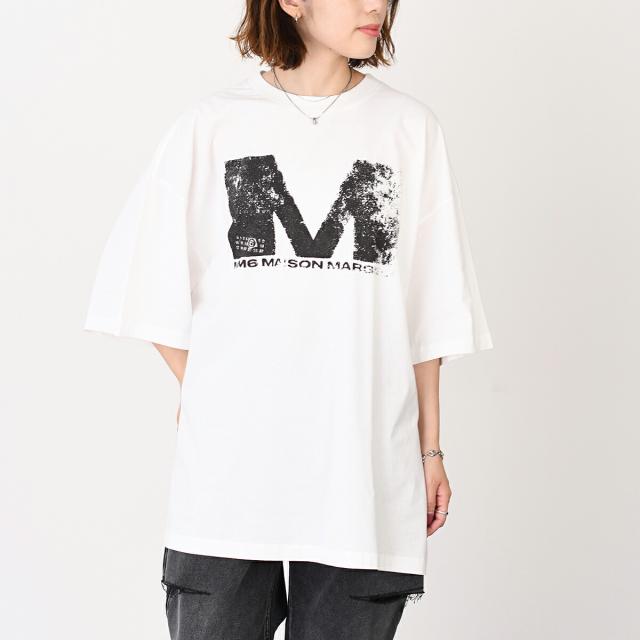 MM6 クロップドロゴニット マルジェラ オフショル ニットMM6 エムエム