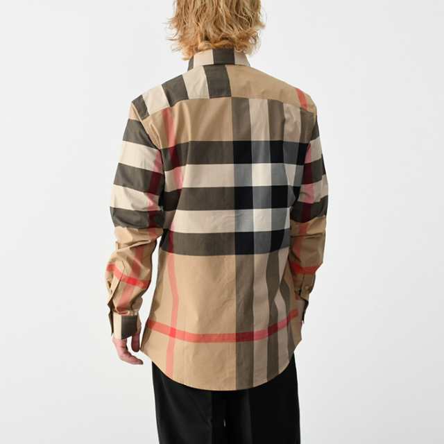 BURBERRY バーバリー シャツ チェック ストレッチコットンポプリン