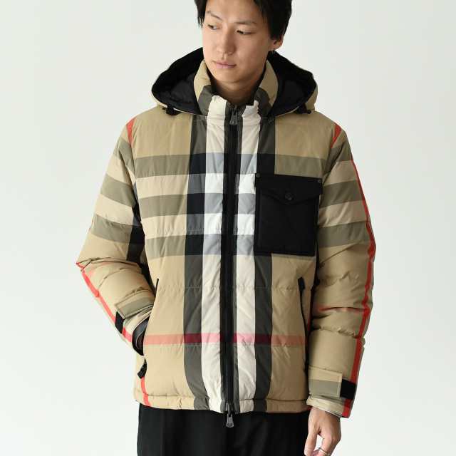 BURBERRY バーバリー ダウン ジャケット アウター リバーシブル リサイクルナイロン RE:DOWN PUFFER JACKET メンズ  ベージュ 8063723 23年秋冬 ブラック 黒 フード チェック フード 取り外し可能 ポケット ギフト プレゼントの通販はau PAY  マーケット - セレクトショップ ...