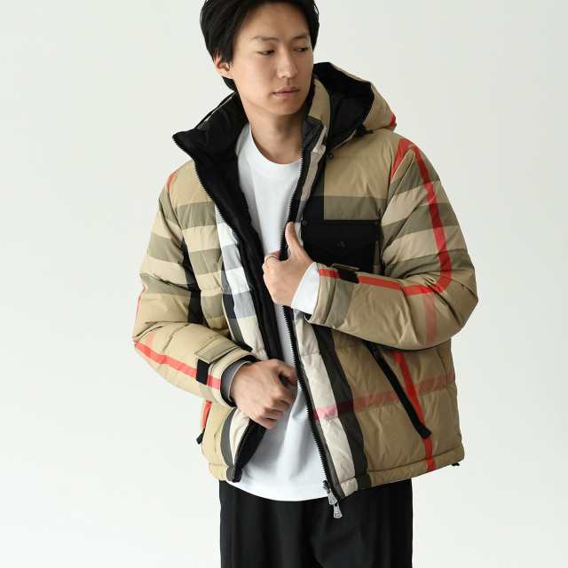 BURBERRY バーバリー ダウン ジャケット アウター リバーシブル リサイクルナイロン RE:DOWN PUFFER JACKET メンズ  ベージュ 8063723 23年秋冬 ブラック 黒 フード チェック フード 取り外し可能 ポケット ギフト プレゼントの通販はau PAY  マーケット - セレクトショップ ...