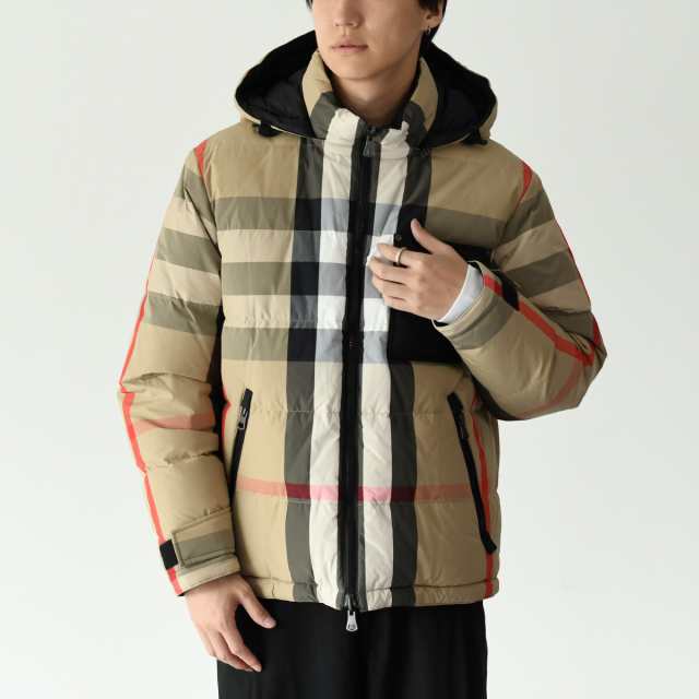 BURBERRY バーバリー ダウン ジャケット アウター リバーシブル リサイクルナイロン RE:DOWN PUFFER JACKET メンズ  ベージュ 8063723 23年秋冬 ブラック 黒 フード チェック フード 取り外し可能 ポケット ギフト プレゼントの通販はau PAY  マーケット - セレクトショップ ...