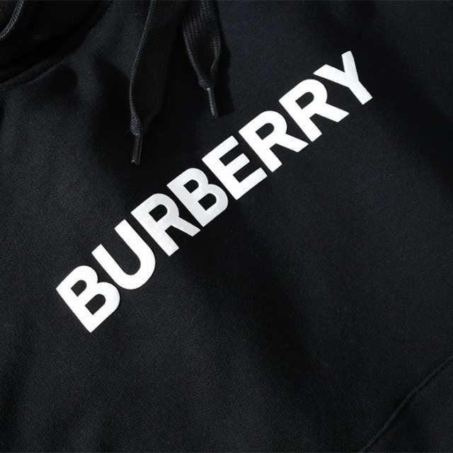 BURBERRY バーバリー パーカー トップス ウェア ロゴ 8054386 レディース BLACK ブラック オーガニックコットン 秋 冬  ギフト｜au PAY マーケット