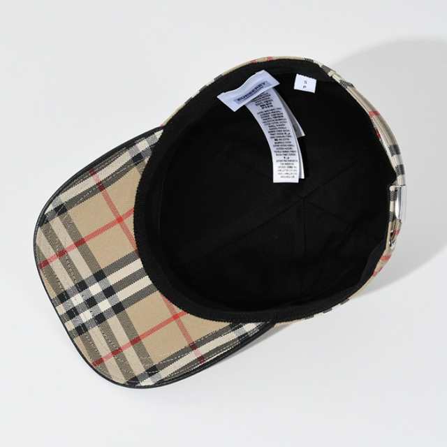 BURBERRY バーバリー チェック 帽子 CAP チェックコットン ベース