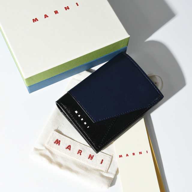 MARNI マルニ 財布 PFMI0051U0 P2644 レザー製二つ折りウォレット