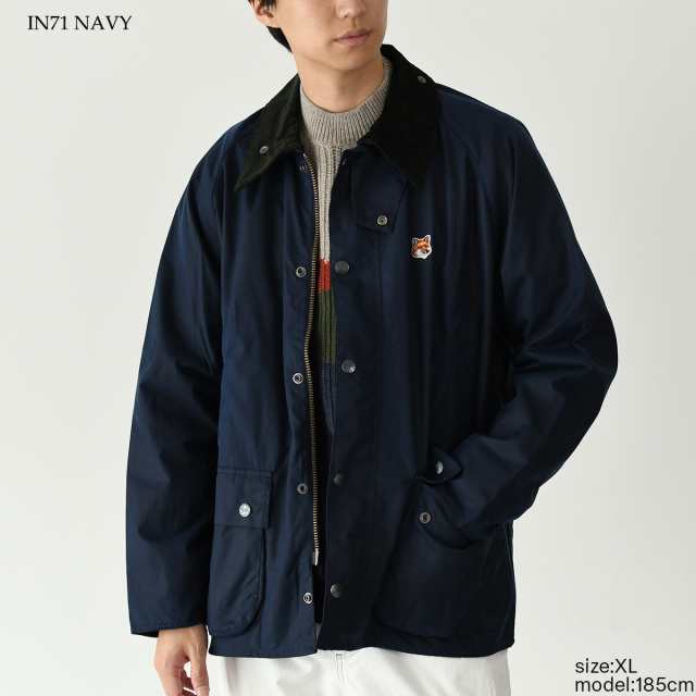 MAISON KITSUNE BARBOUR メゾンキツネ バブアー コラボ ジャケット ブルゾン アウター MWX2246 メンズ ネイビー ワックス ジャケット オイルジャケット 人気 おすすめ ギフトの通販はau PAY マーケット - セレクトショップＦＥＬＩＣＥ | au PAY  マーケット－通販サイト