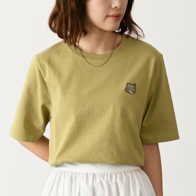MAISON KITSUNE メゾン キツネ トップス カットソー Tシャツ フォックスヘッド パッチ コンフォート Tシャツ MW00127 KJ0119 レディース 半袖の通販は 10,286円