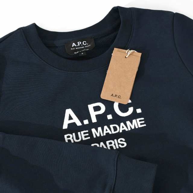 APC アーペーセー スウェット トレーナー トップス TINA ロゴ SWEAT COEZD F27561 レディース コットン クルーネック  カジュアル ｜au PAY マーケット