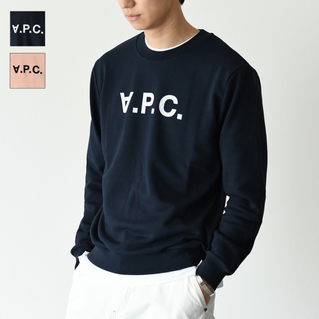 APC アーペーセー トップス トレーナー SATNDARD GRAND VPC スウェットシャツ COHBN M27907 ユニセックス メンズ ネイビー ピンク コット