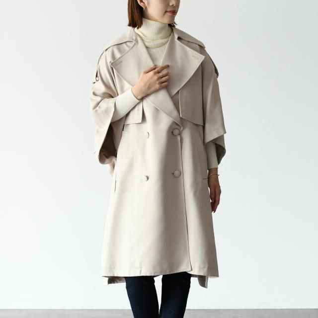 MaxMara マックスマーラ CANNONE ダブルブレスト サテンケープ MaxMara マックスマーラ CANNONE ダブルブレスト サテンケープ