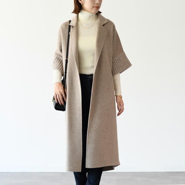 MAX MARA マックスマーラ コート ウール カシミヤ ケーブル 編み  