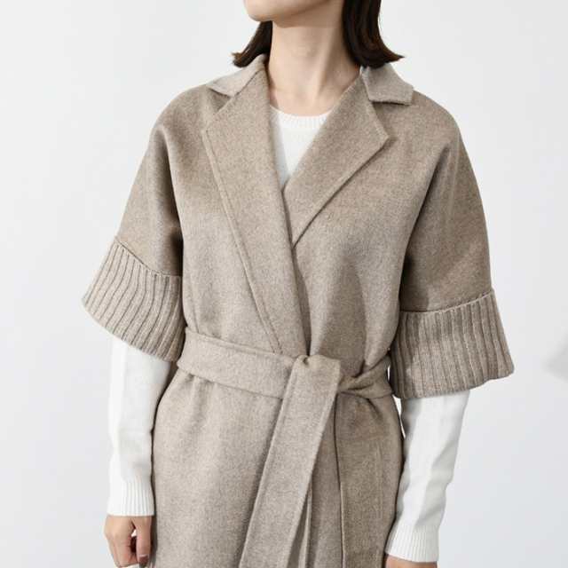 MAX MARA マックスマーラ コート ウール カシミヤ ケーブル 編み ニット ロングコート CESY ニットコート 11316012902  レディース BEIGE ｜au PAY マーケット