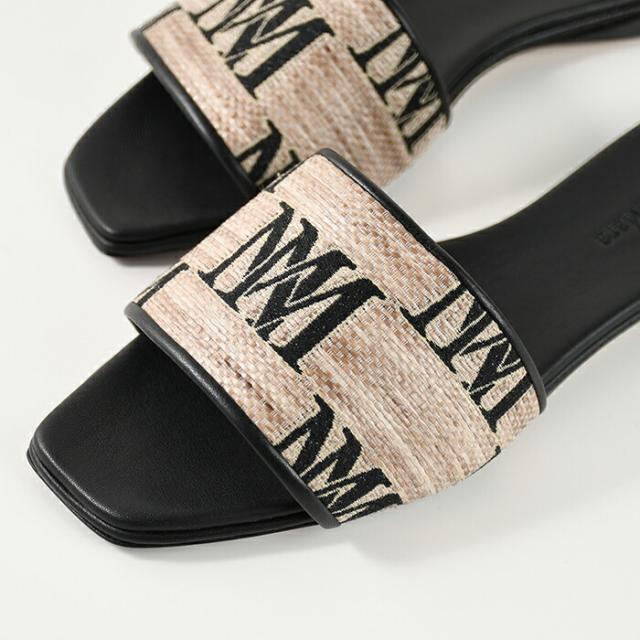 Max Mara マックスマーラ サンダル LOGOSLIDE ジャカード