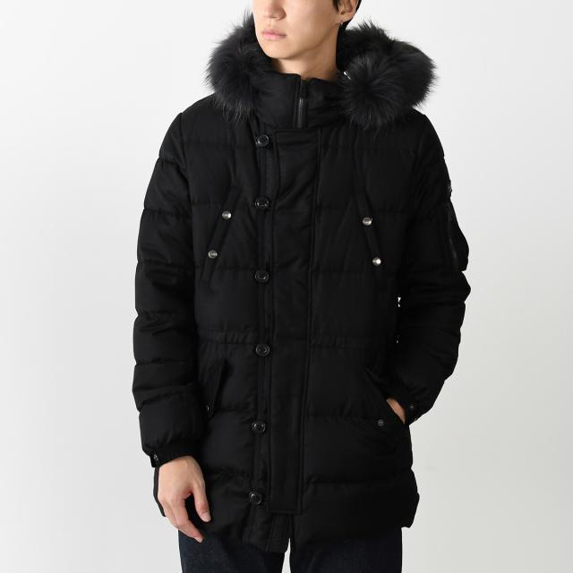 TATRAS タトラス ダウン アウター FONDO フォンド ダウンジャケット MTAT24A4584 D メンズ ブラック 黒 冬 防寒 ファーの通販は 93,390円