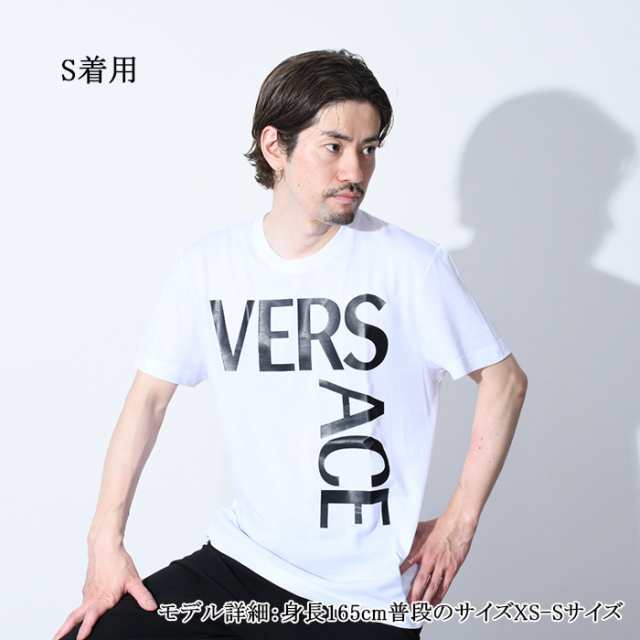 VERSACE ヴェルサーチェ Tシャツ トップス コットン ロゴ 1001288