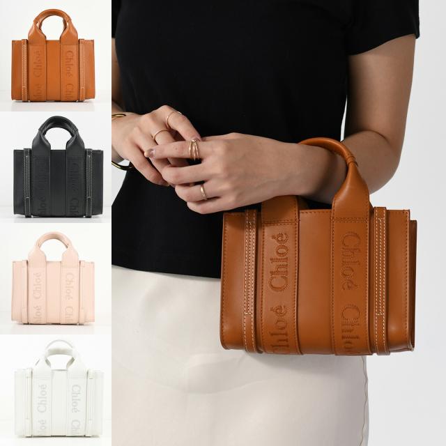 CHLOE クロエ バッグ ウッディ WOODY ミニトートバッグ