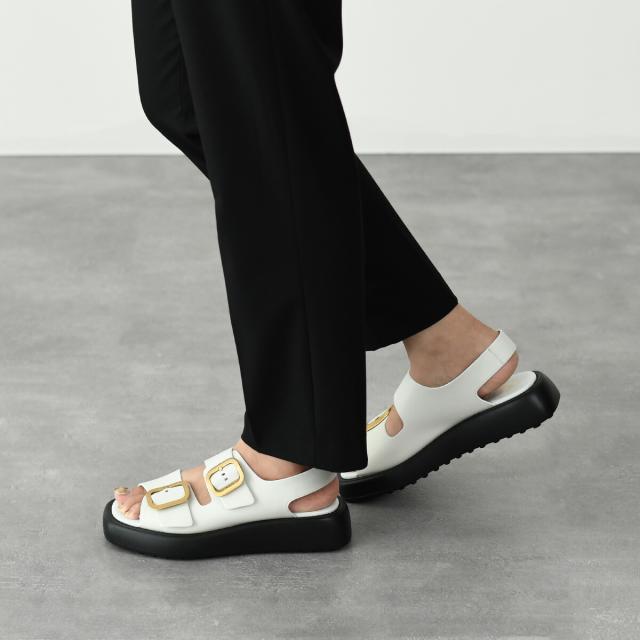 24AW new/TOD'S レザーサンダル Sandal White Woman オフホワイト レザー サンダル XXW70L0JH40N6M42B010 | Tods