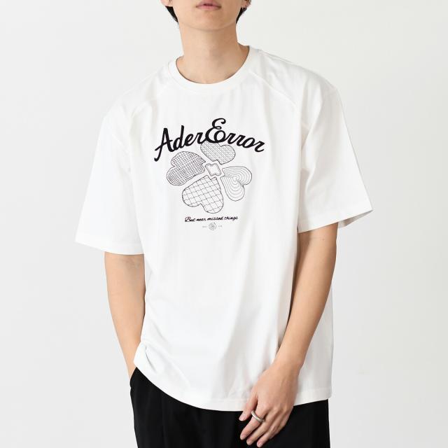 Adererror ホワイト 半袖Tシャツ 男女兼用 A1サイズ 新品 アーダーエラー ADERERROR Tシャツ Ader 韓国 男女兼用 白