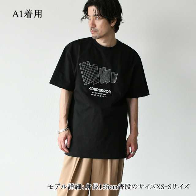 ADER ERROR アーダーエラー Tシャツ トップス TTS BMADSSTS0109 ユニセックス メンズ 韓国 ブランド 2023 春夏 新作  黒 ブラック 白 ホワ｜au PAY マーケット