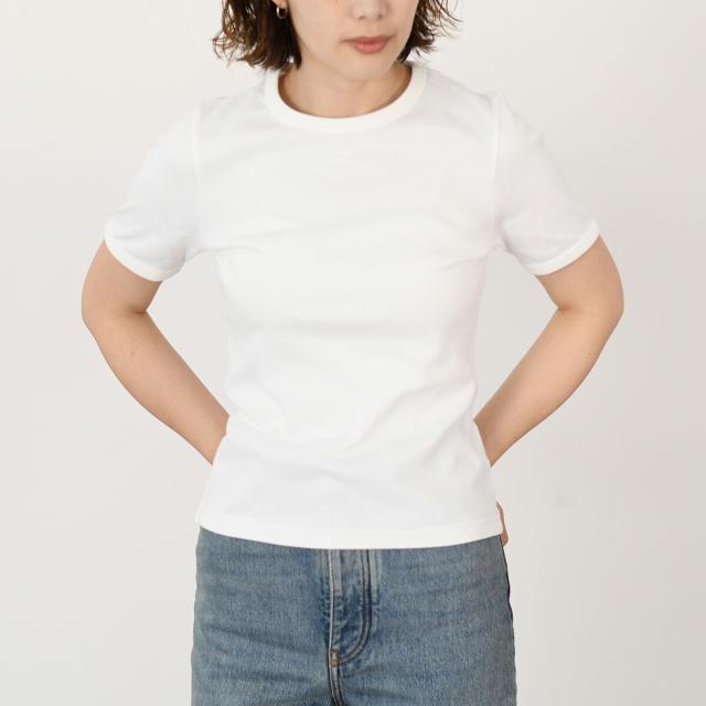 Courreges クレージュ トップス シグネチャーコントラスト T Courreges クレージュ トップス シグネチャーコントラスト T