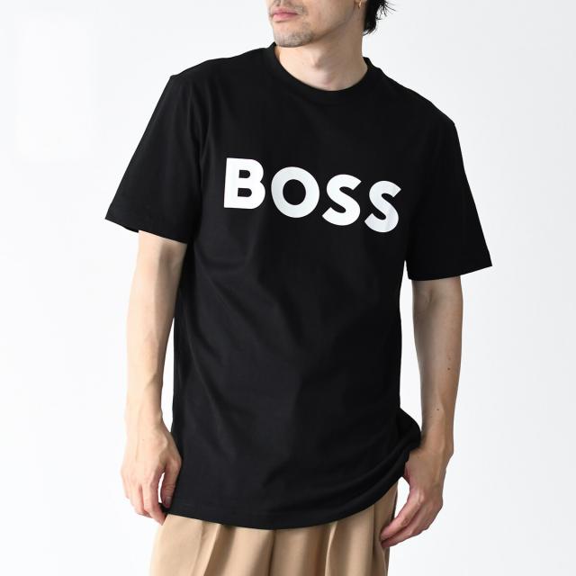 HUGO BOSS ヒューゴ ボス トップス コットンジャージー Tシャツ ラバープリントロゴ付き 50481923 メンズ ホワイト ブラック コットン ロゴ クルーネック レギュラーフィット 人気 おすすめ プレゼントの通販は 7,055円
