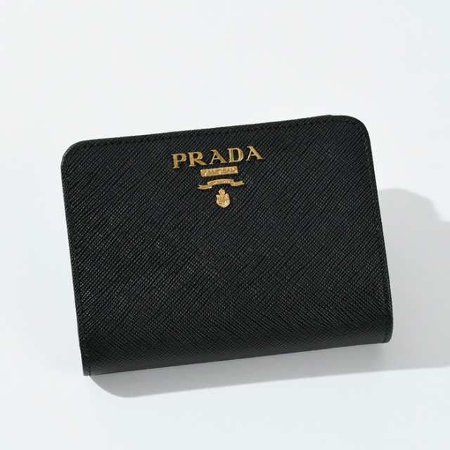 PRADA プラダ 財布 SAFFIANO サフィアーノ バイカラー 2つ折り財布 