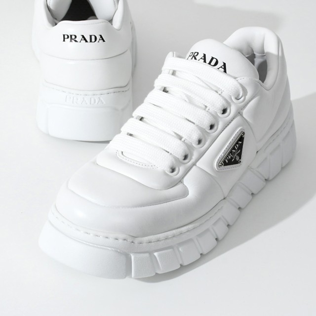 PRADA プラダ 靴 スニーカー シューズ パデッドナッパレザースニーカー